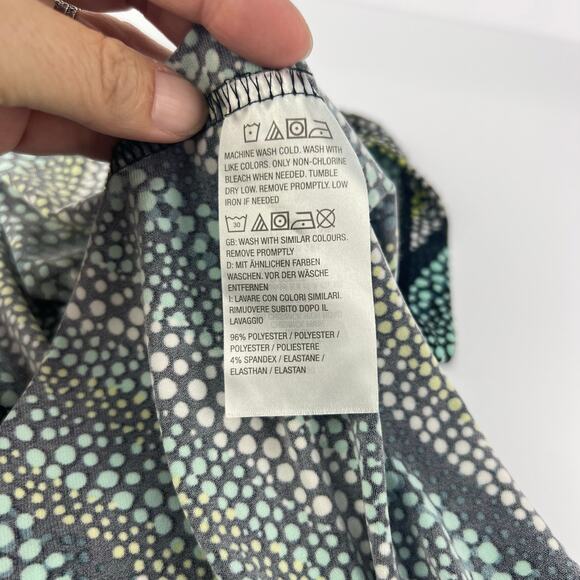 Susan Graver Petite XLP Liquid Knit Sleeveless Maxi Dress Snap Detail Multicolor - Picture 10 of 13